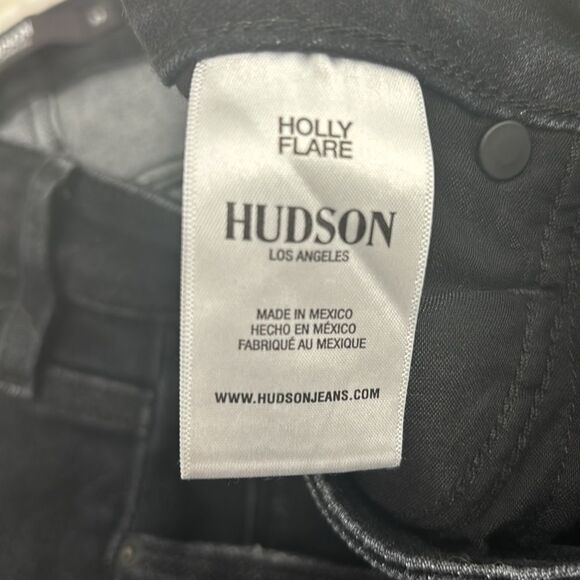 HUDSON Jeans Holly Washed Black Flare Denim Women’s Size 33 - Picture 9 of 14